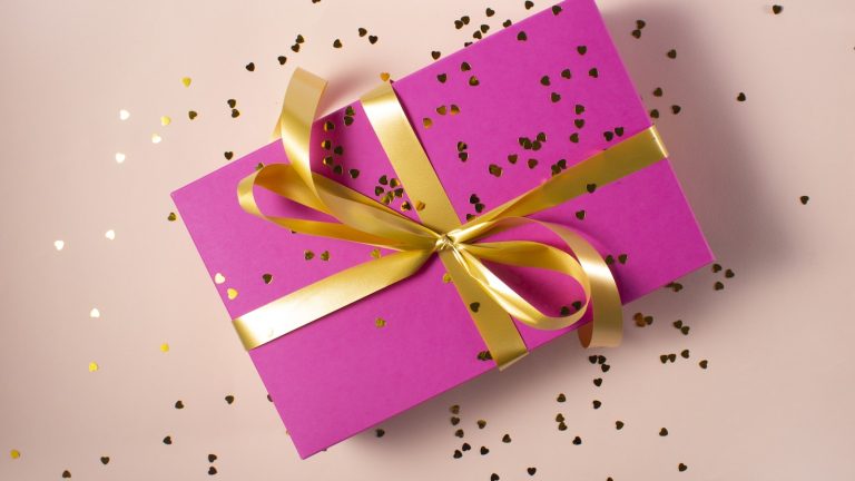 wrapped gift box