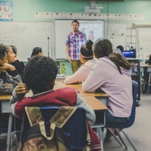 a classroom of students at their desks