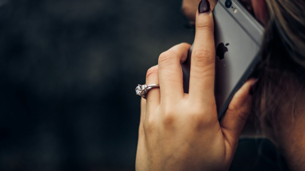 woman talking on the phone